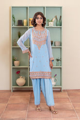 2 Piece Chiffon Suit (FR1028)