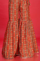 1 Piece Printed Cambric Gharara (CZ2200)