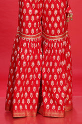 1 Piece Printed Cambric Gharara (CZ2205)