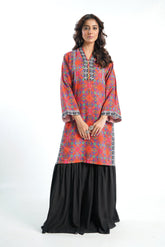 1 Piece Printed Slub Khaddar Top (TR0883)
