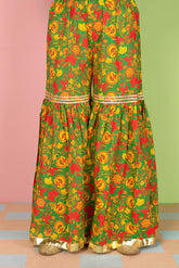 1 Piece Printed Cambric Gharara (CZ2223)