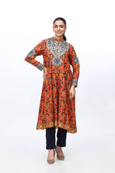 1 Piece Raw Silk Frock (FR0878)