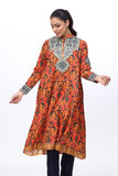 1 Piece Raw Silk Frock (FR0878)