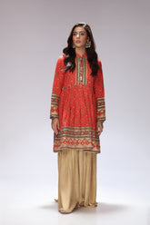 1 Piece Raw Silk Frock (FR0753)