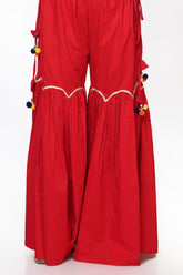 1 Piece Cambric Gharara (CZ2463)