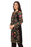 Wild Flower Shirt in Black coloured Pak Chiffon fabric 2