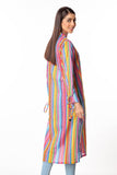Multi Hues in Multi coloured Printed Lawn fabric 3