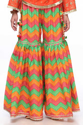 1 Piece Printed Cambric Gharara (CZ2320)