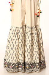 1 Piece Cambric Gharara (CZ2611)