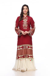 1 Piece Raw Silk Top (FR0521)