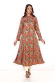 1 Piece Printed Linen Frock (TR0701)