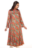 1 Piece Printed Linen Frock (TR0701)