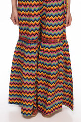 1 Piece Printed Cambric Gharara (CZ2271)