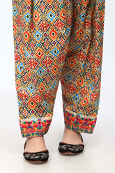 1 Piece Printed Cambric Shalwar (CZ2971)