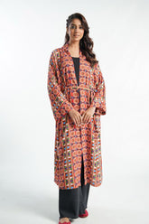 1 Piece Printed Linen Shrug (TR0890)