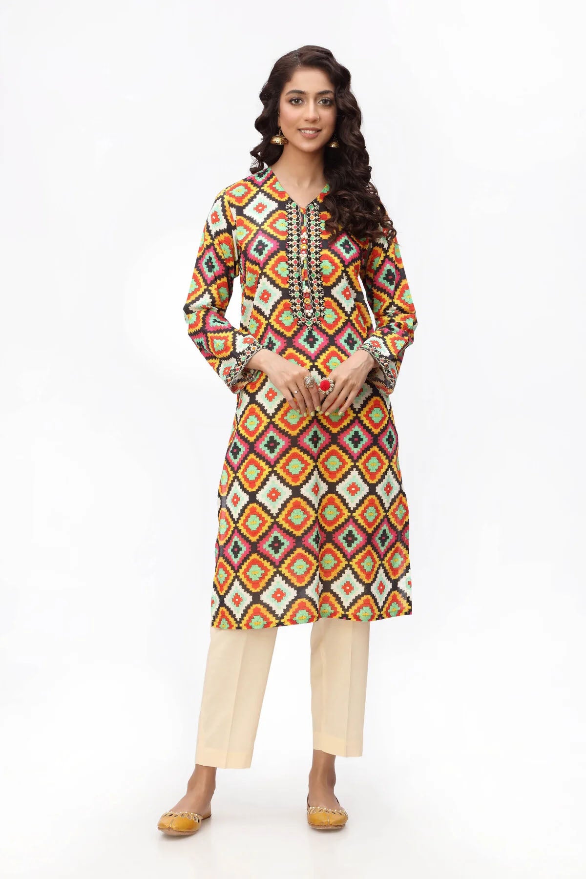1 Piece Printed Lawn Top (TR0849)