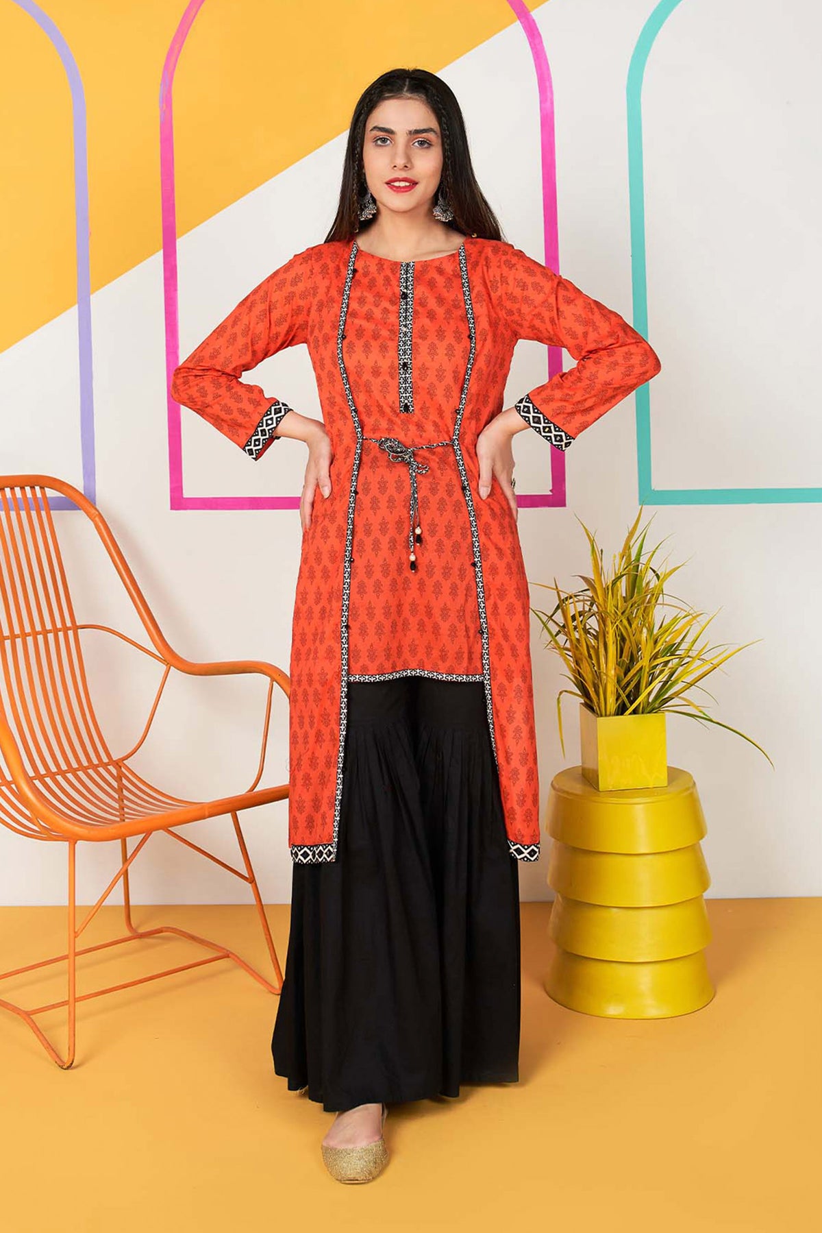 1 Piece Printed Lawn Top (CR2482)