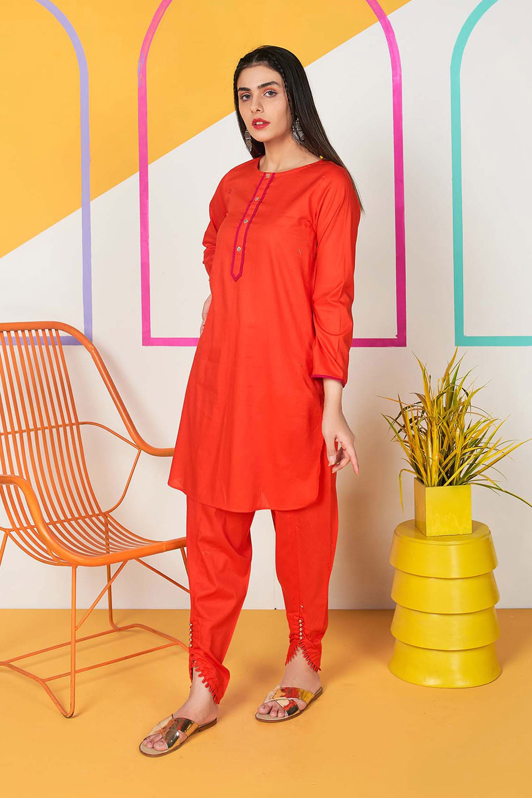 2 Piece Lawn Suit (NR0353)