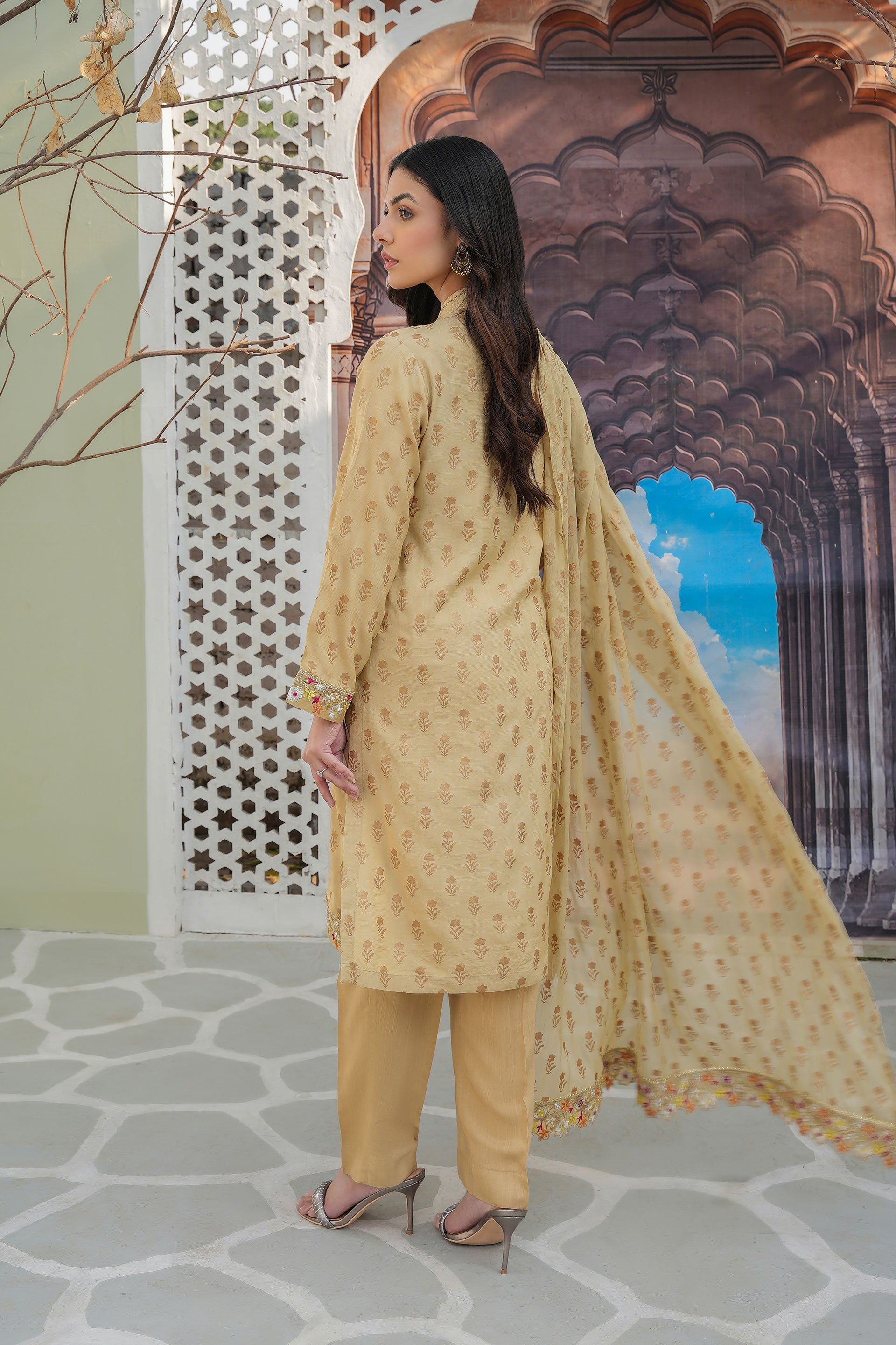 2 Piece Raw Silk Set (FR0974)