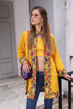 Multi Pattiyan in Yellow coloured Slub Khaddar fabric 4