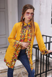 Multi Pattiyan in Yellow coloured Slub Khaddar fabric 3