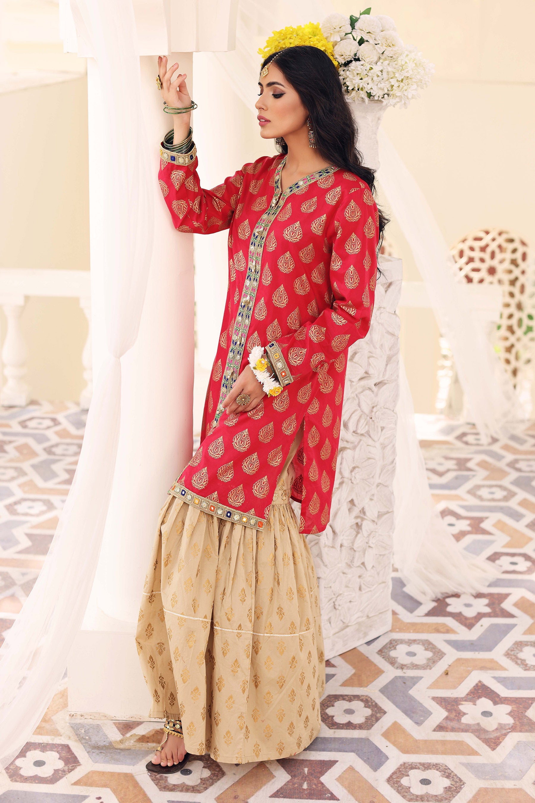 1 Piece Printed Lawn Top (CR2674)