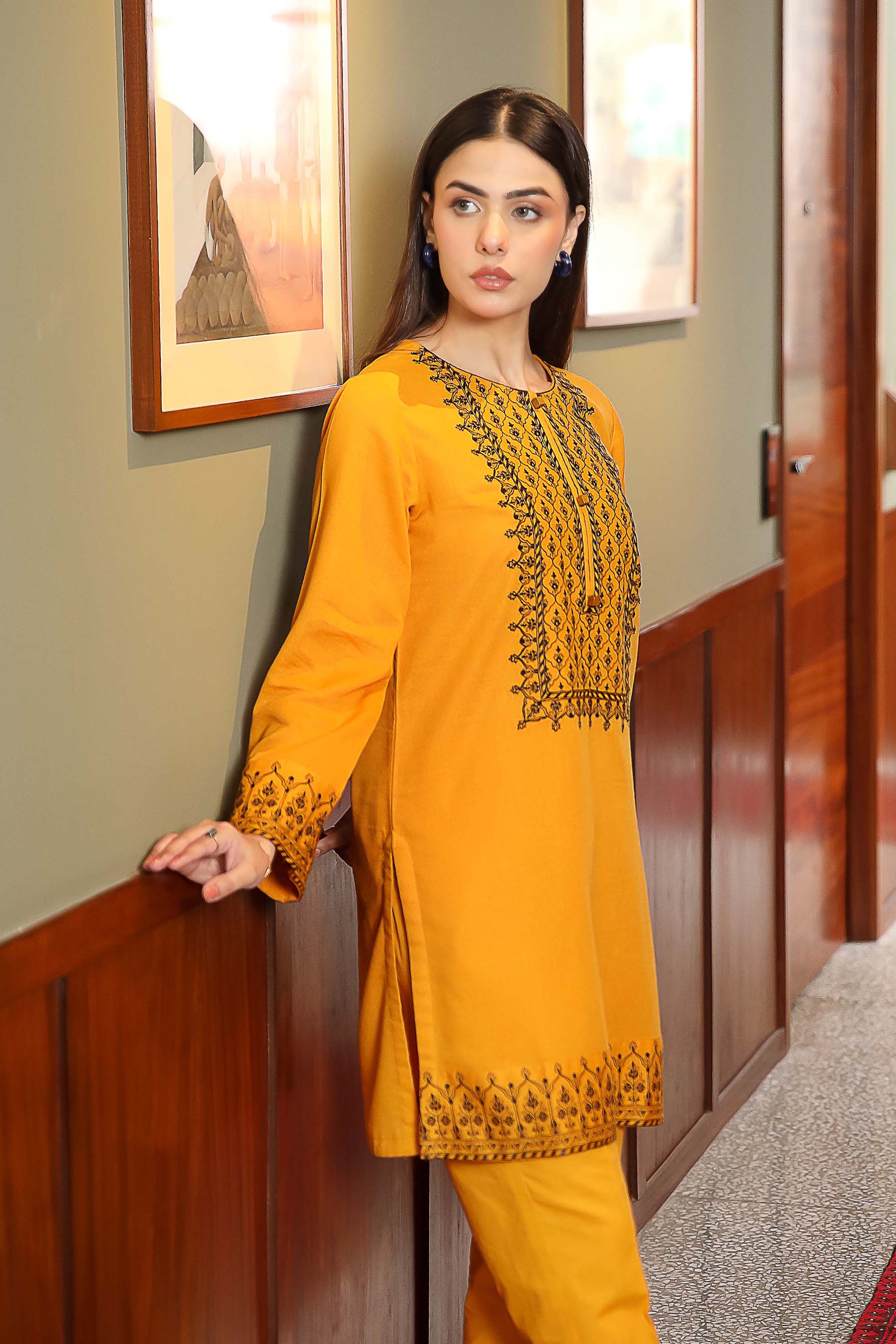 2 Piece Lawn Karandi Suit (CR3256)