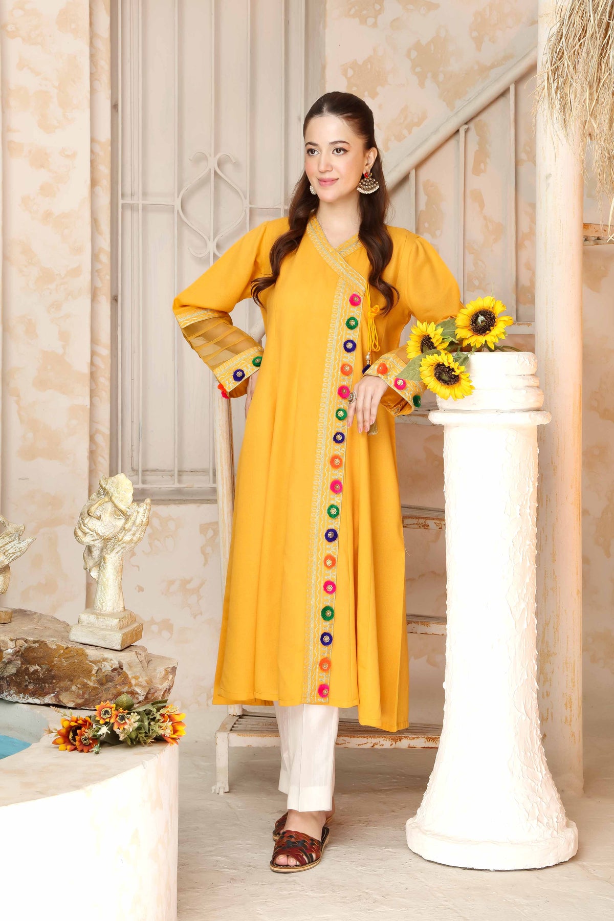 1 Piece Lawn Karandi Frock (CR3320)