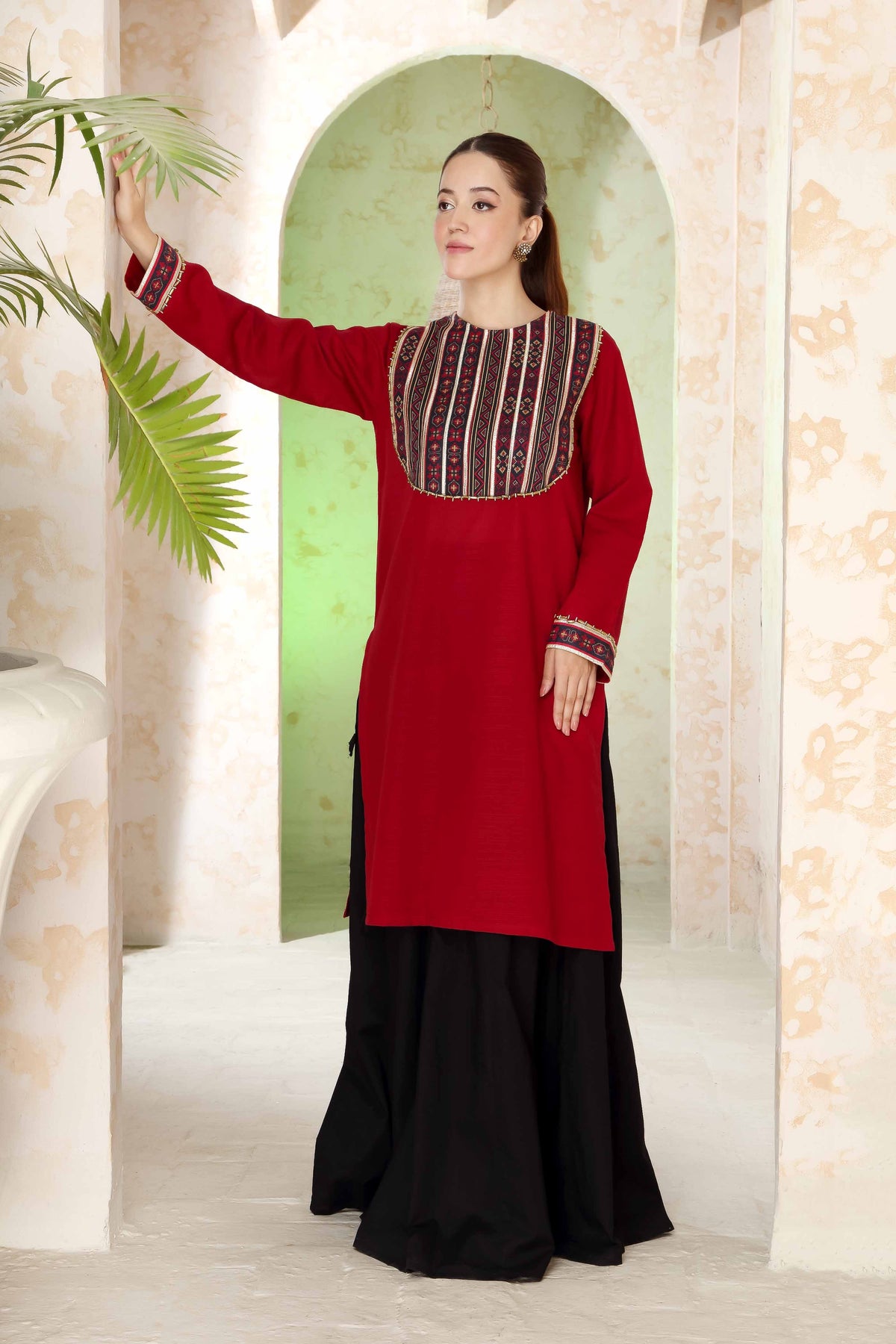 1 Piece Khaddar Top (CR3329)