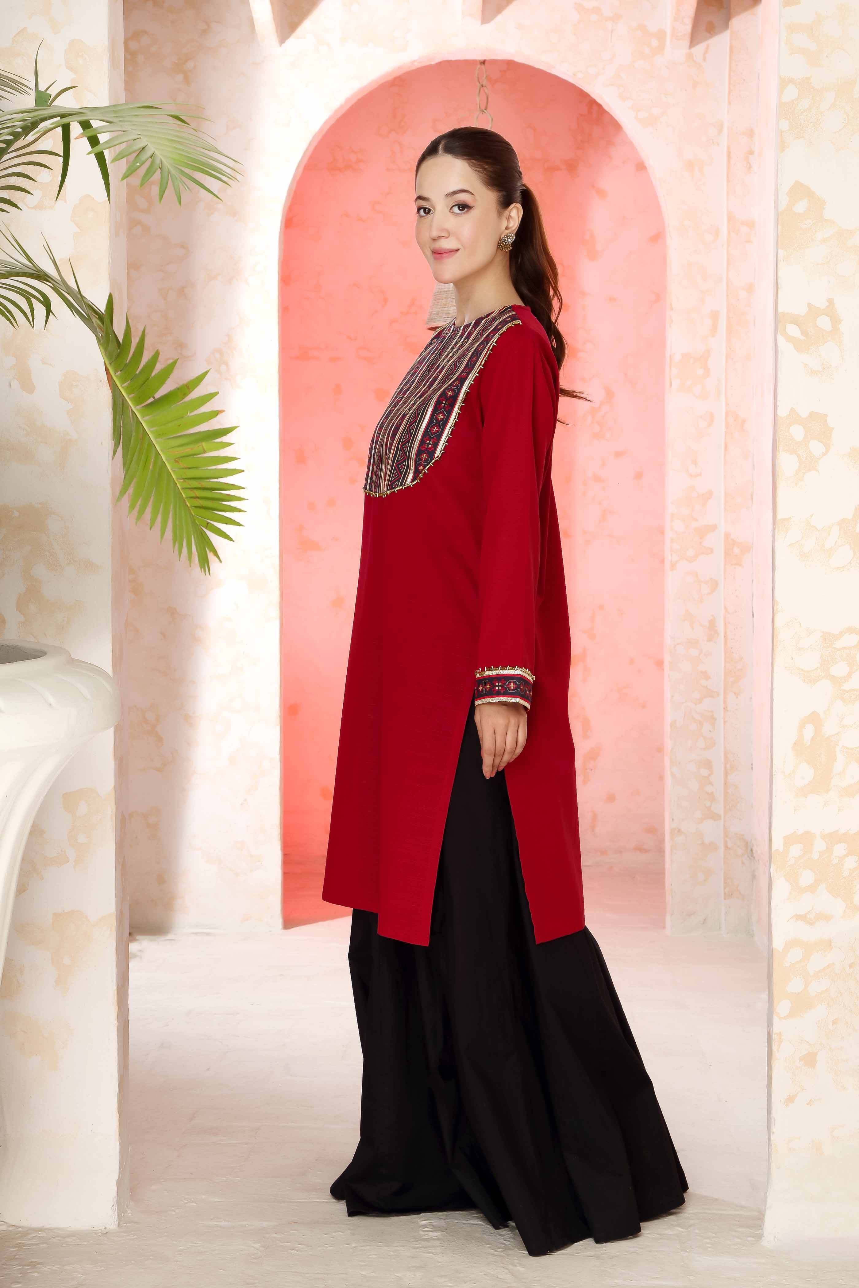 1 Piece Khaddar Top (CR3329)
