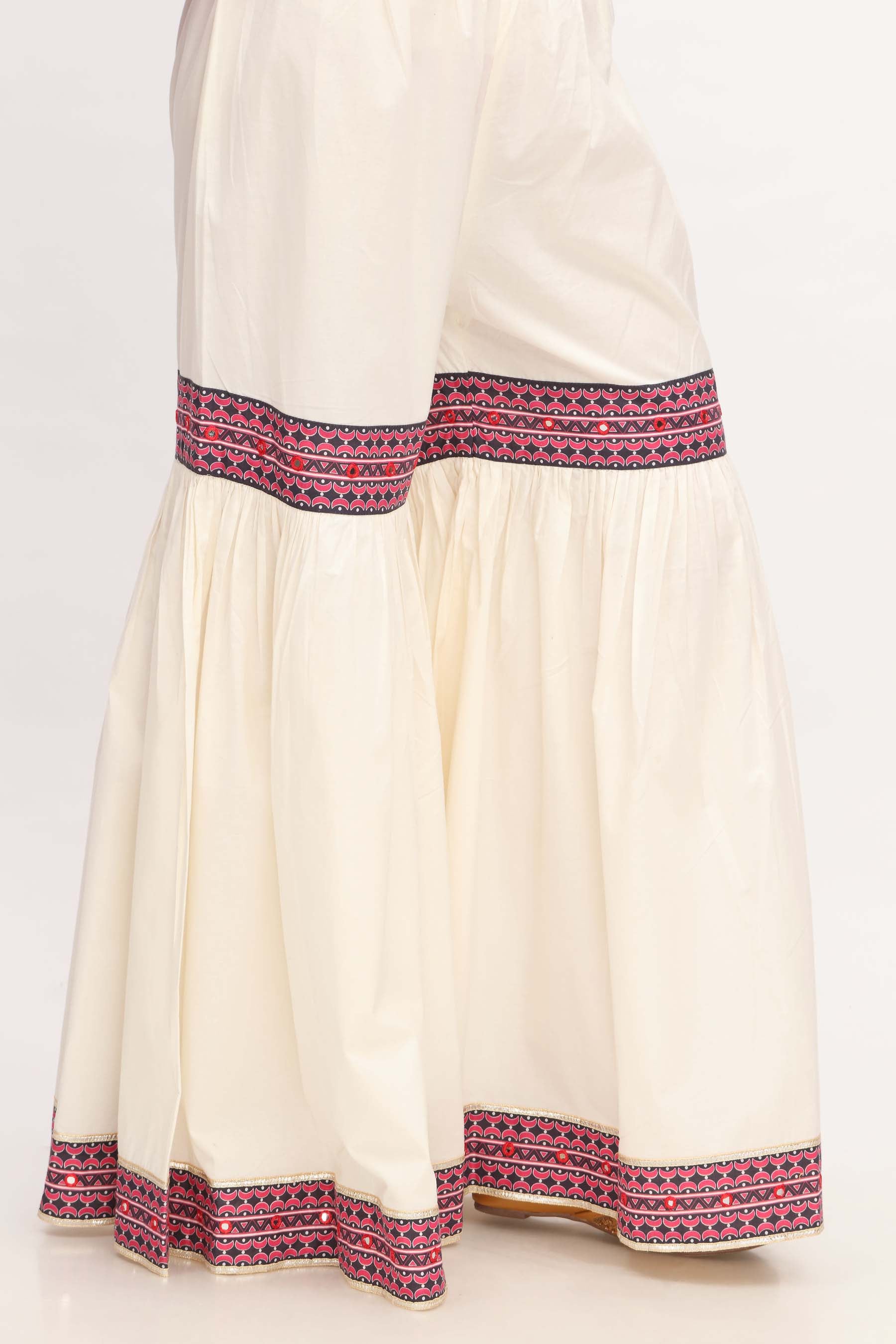 1 Piece Cambric Gharara (CZ3077)