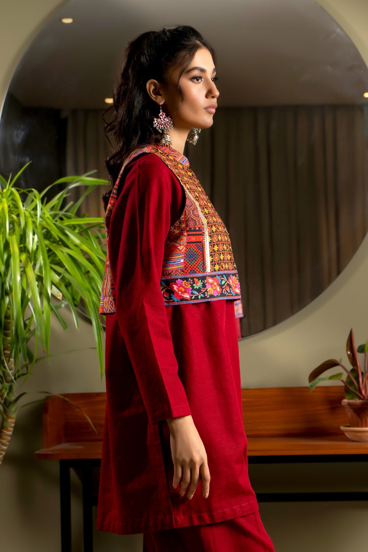 Slub Khaddar Top (CR3134)