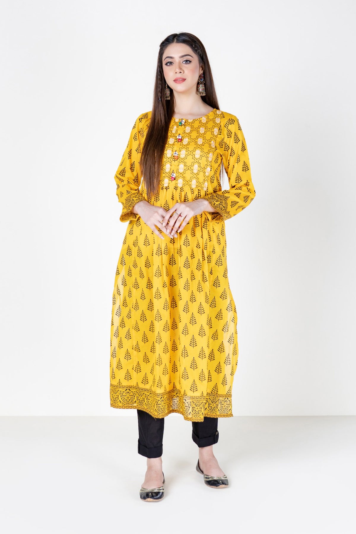 1 Piece Printed Lawn Frock (CR2560)