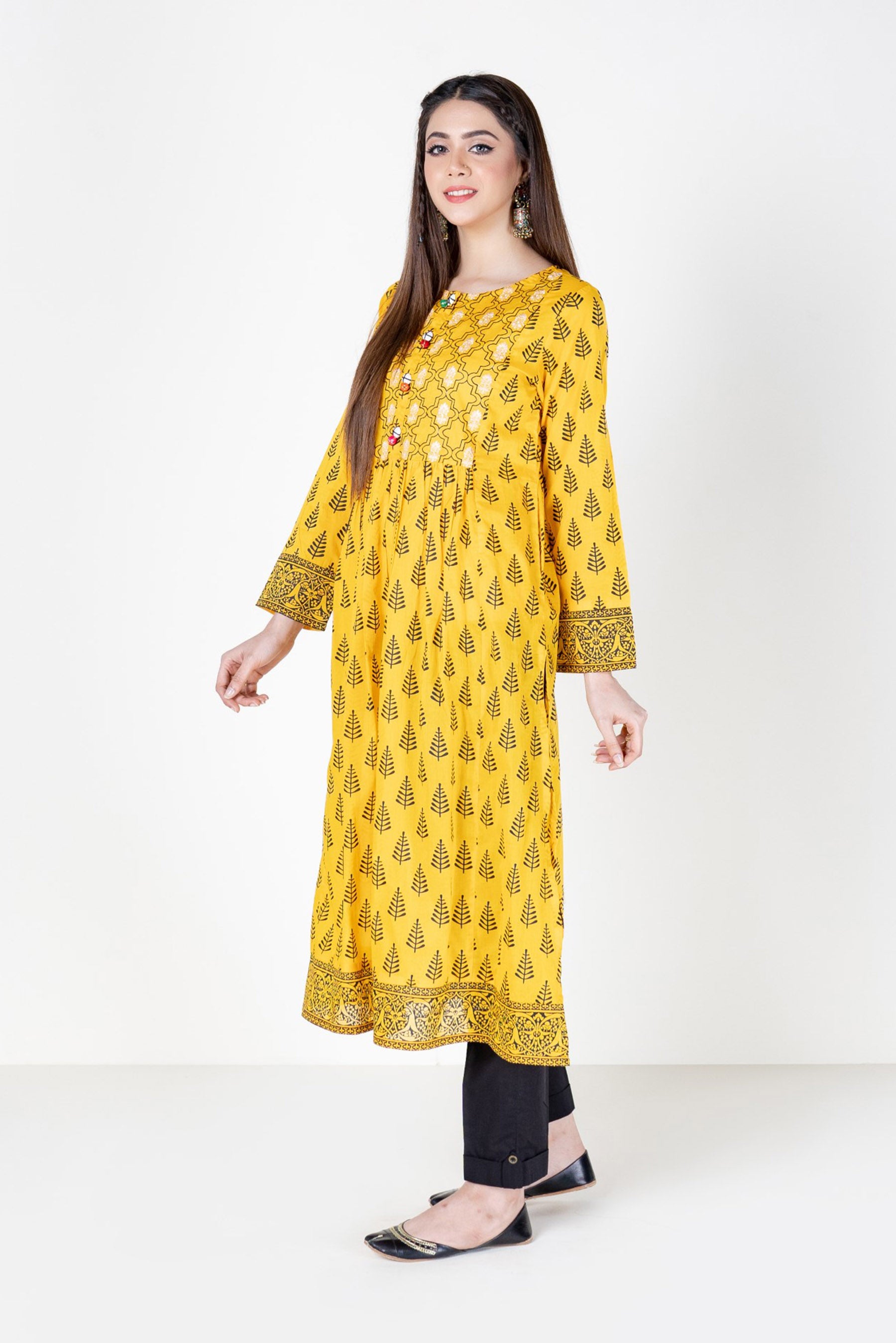 1 Piece Printed Lawn Frock (CR2560)