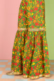 1 Piece Printed Cambric Gharara (CZ2223)