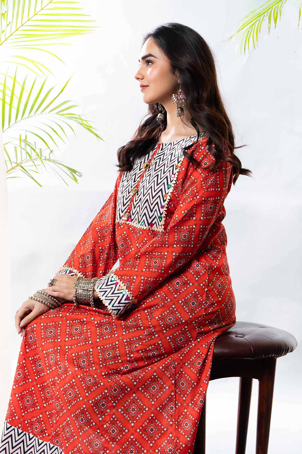1 Piece Printed Lawn Frock (CR3138)