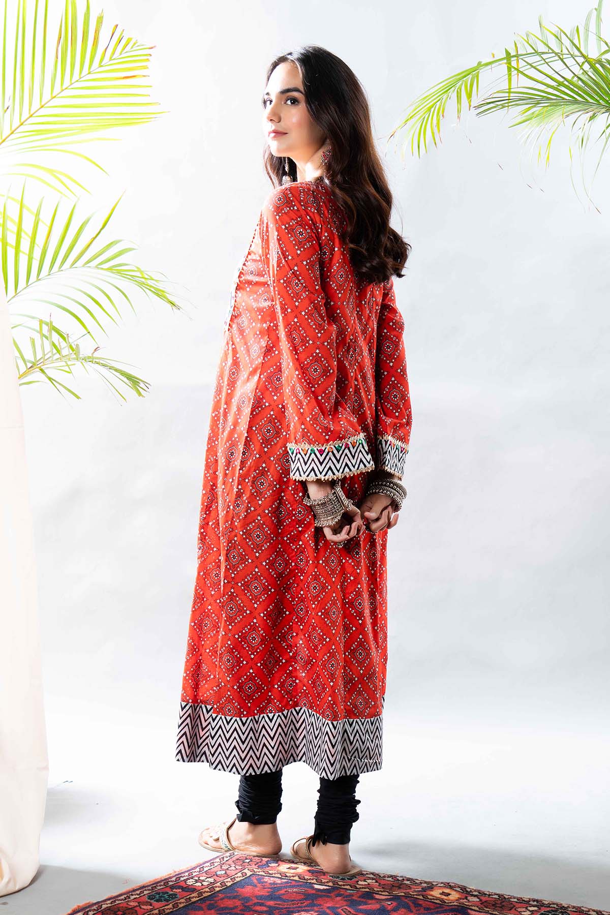 1 Piece Printed Lawn Frock (CR3138)