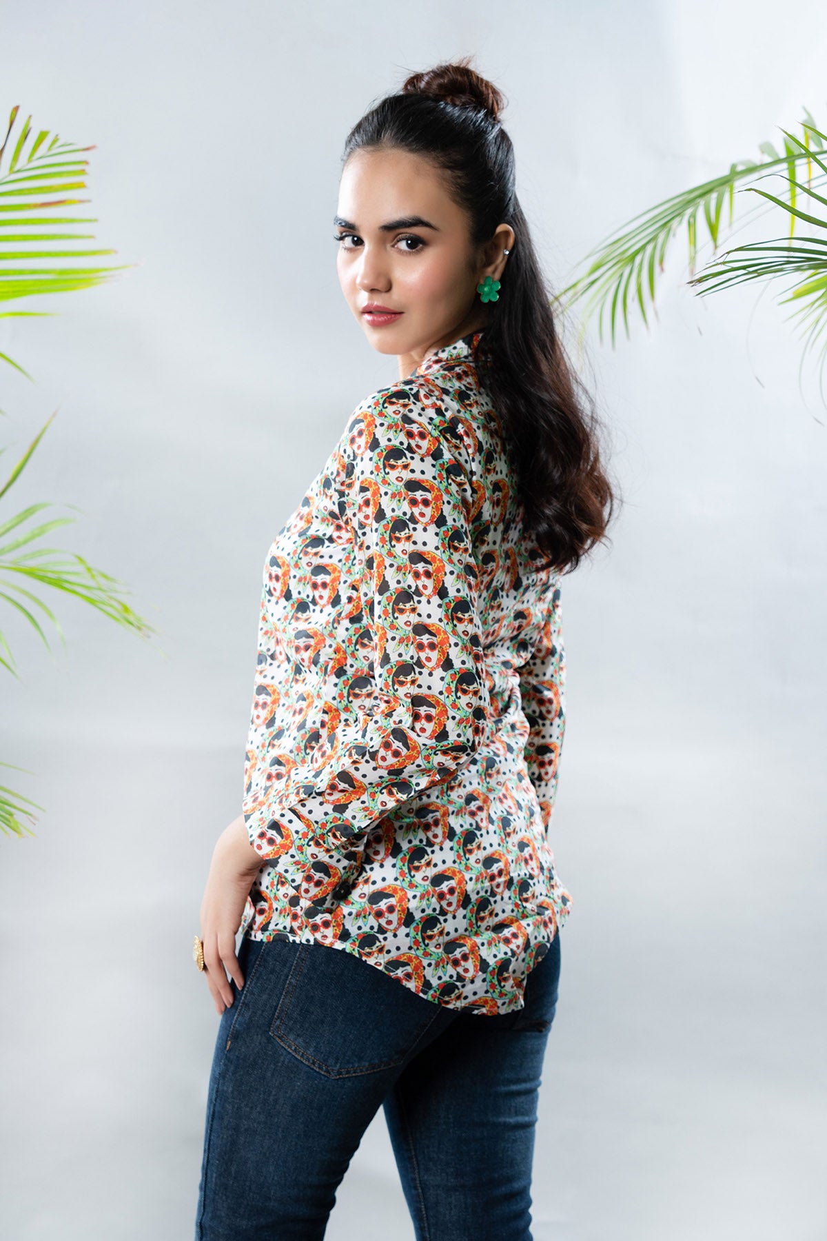 1 Piece Printed Lawn Top (TR0936)