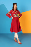 2 Piece Raw Silk Frock (FR0478)