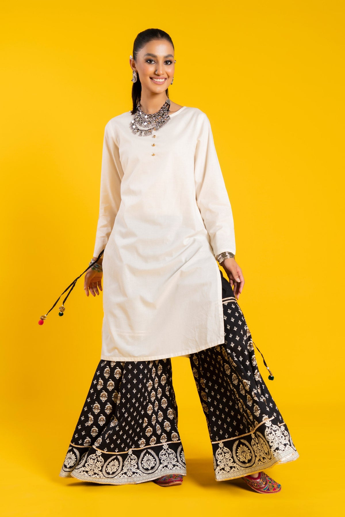 1 Piece Cambric Sharara (CZ2772)