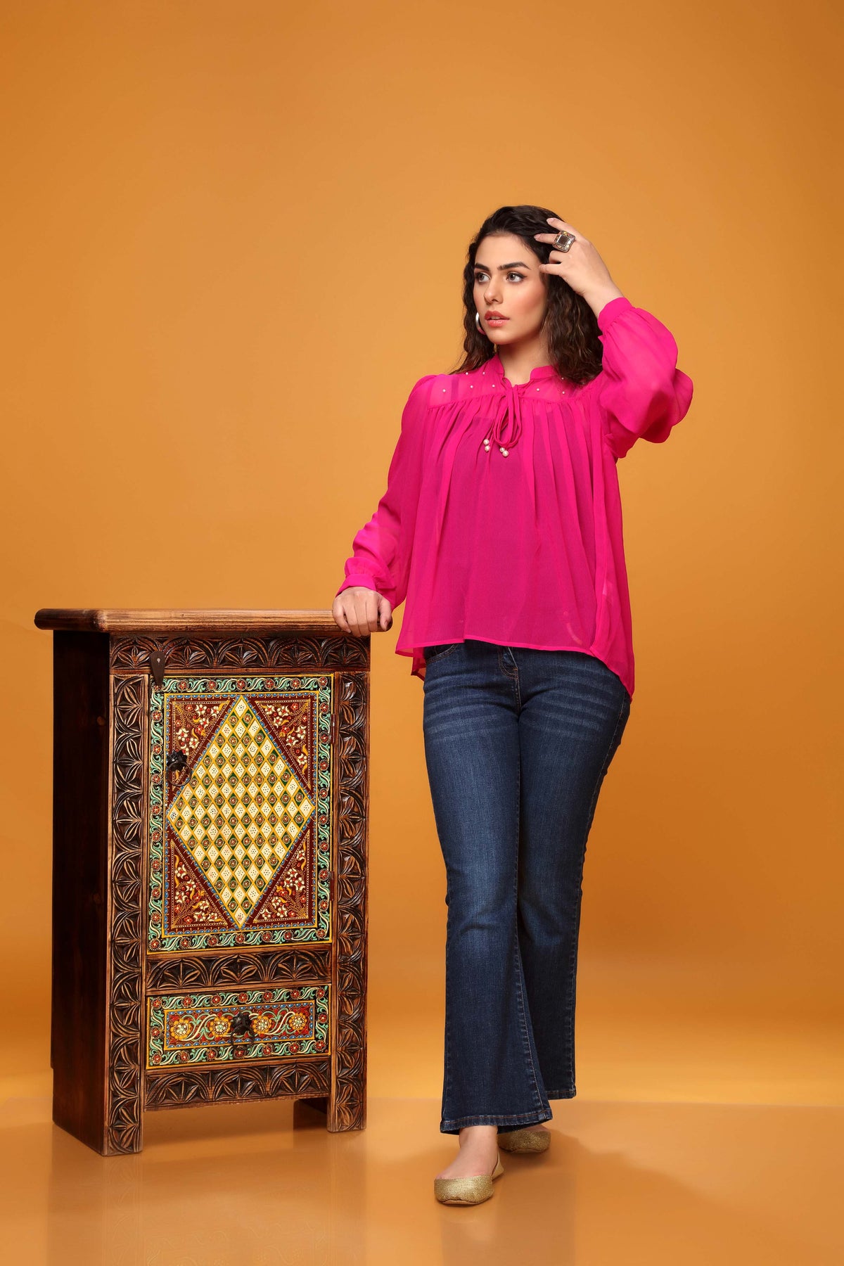 1 Piece Georgette Chiffon Top (FR0465)
