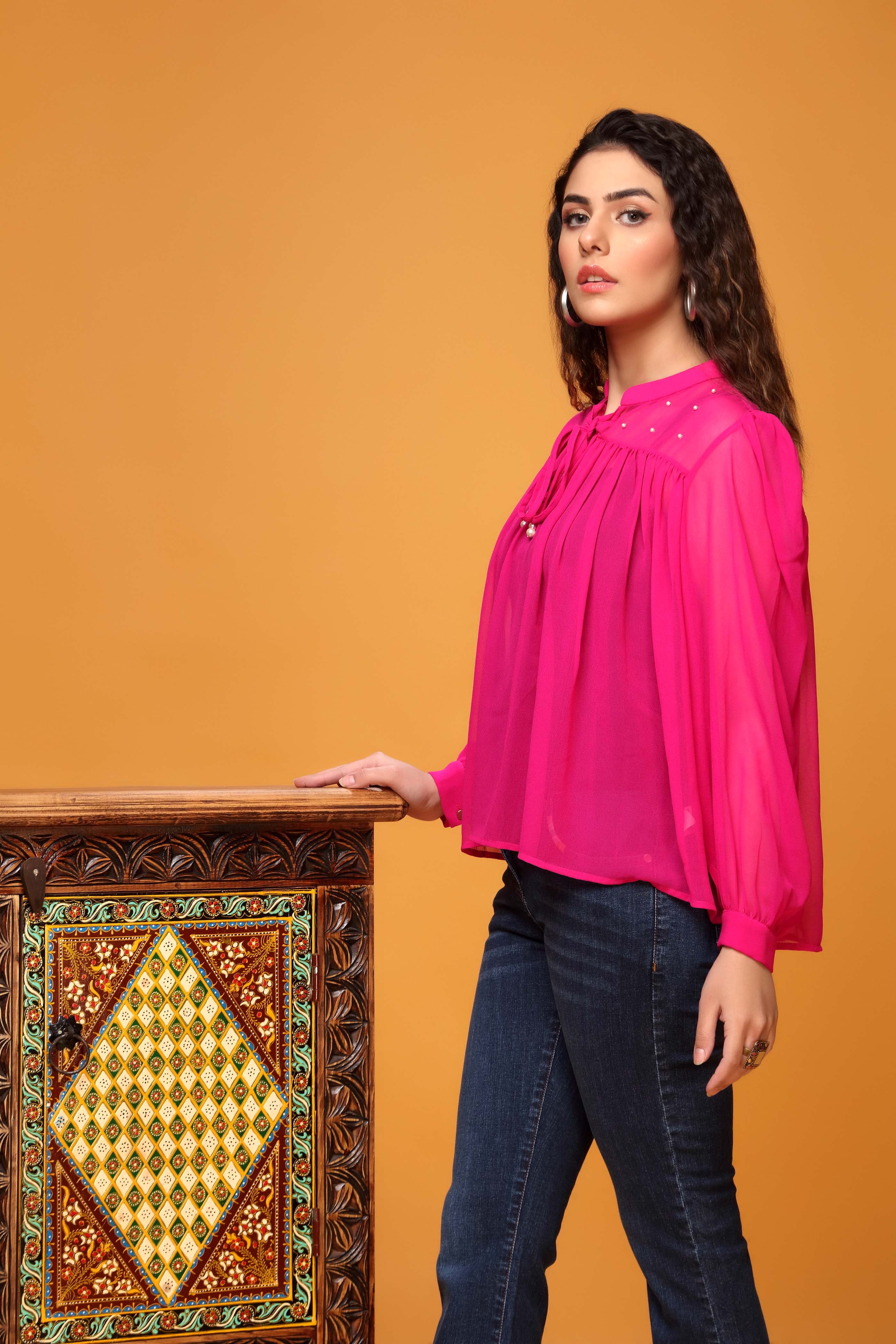 1 Piece Georgette Chiffon Top (FR0465)