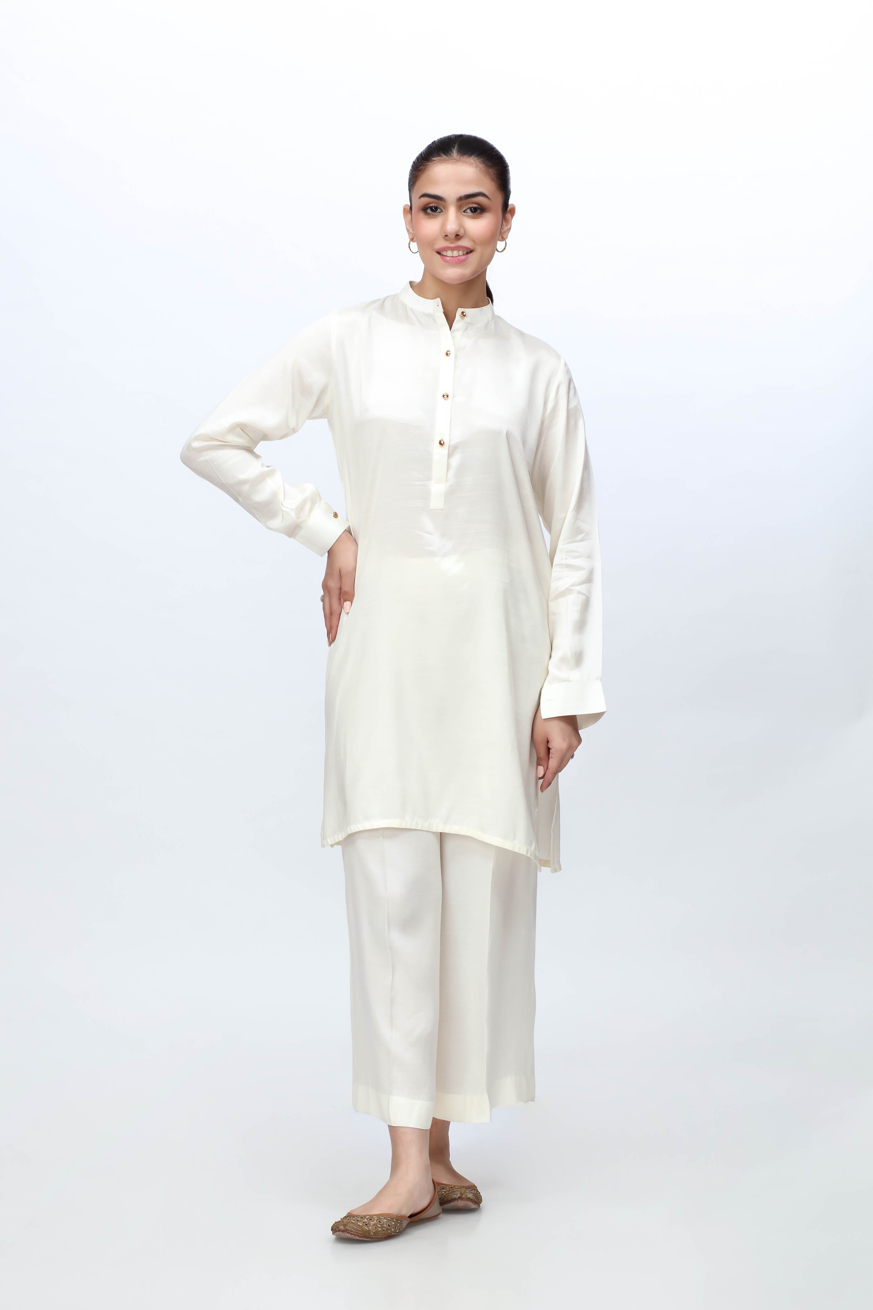 1 Piece Raw Silk Top (FR0870)