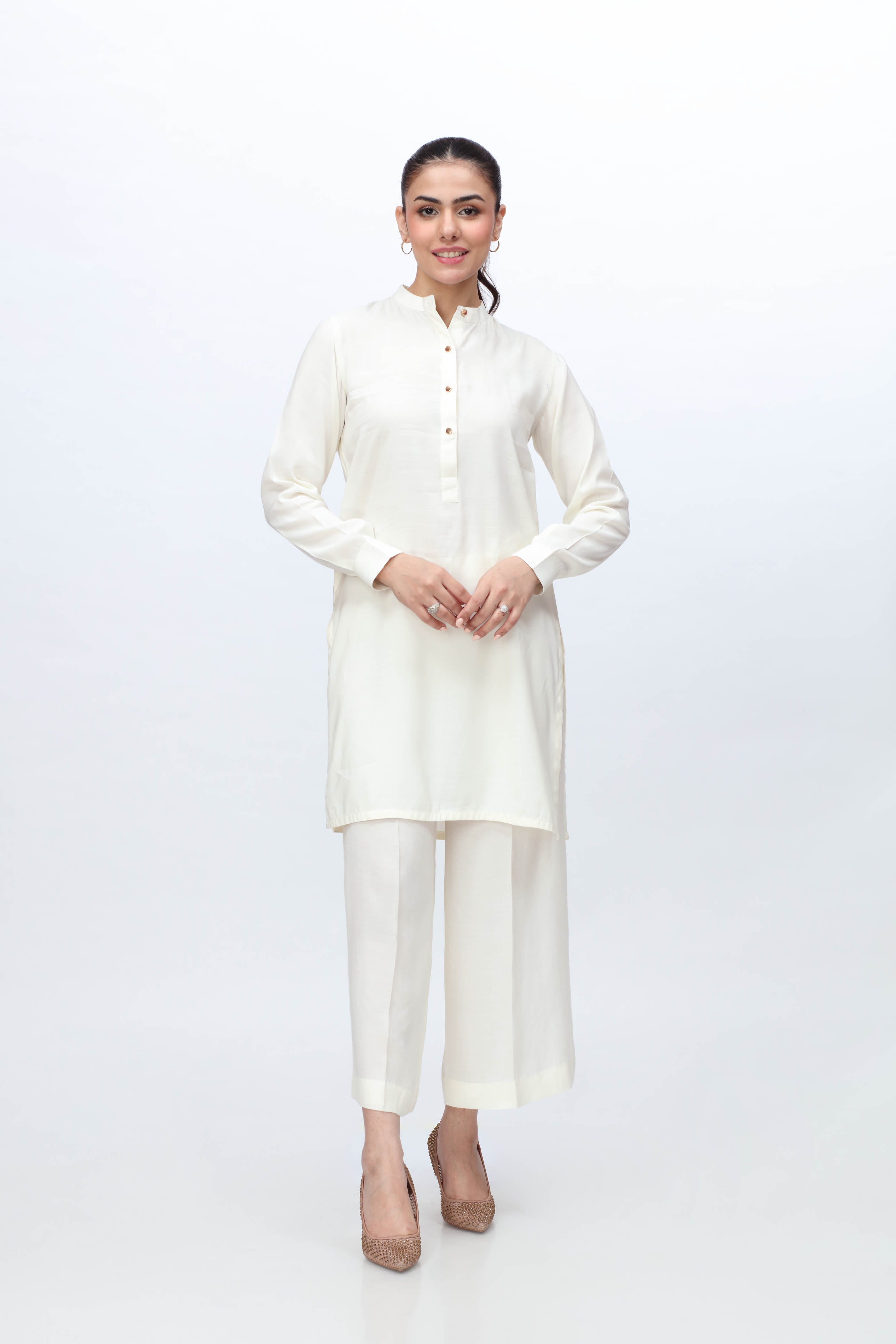 1 Piece Raw Silk Top (FR0875)