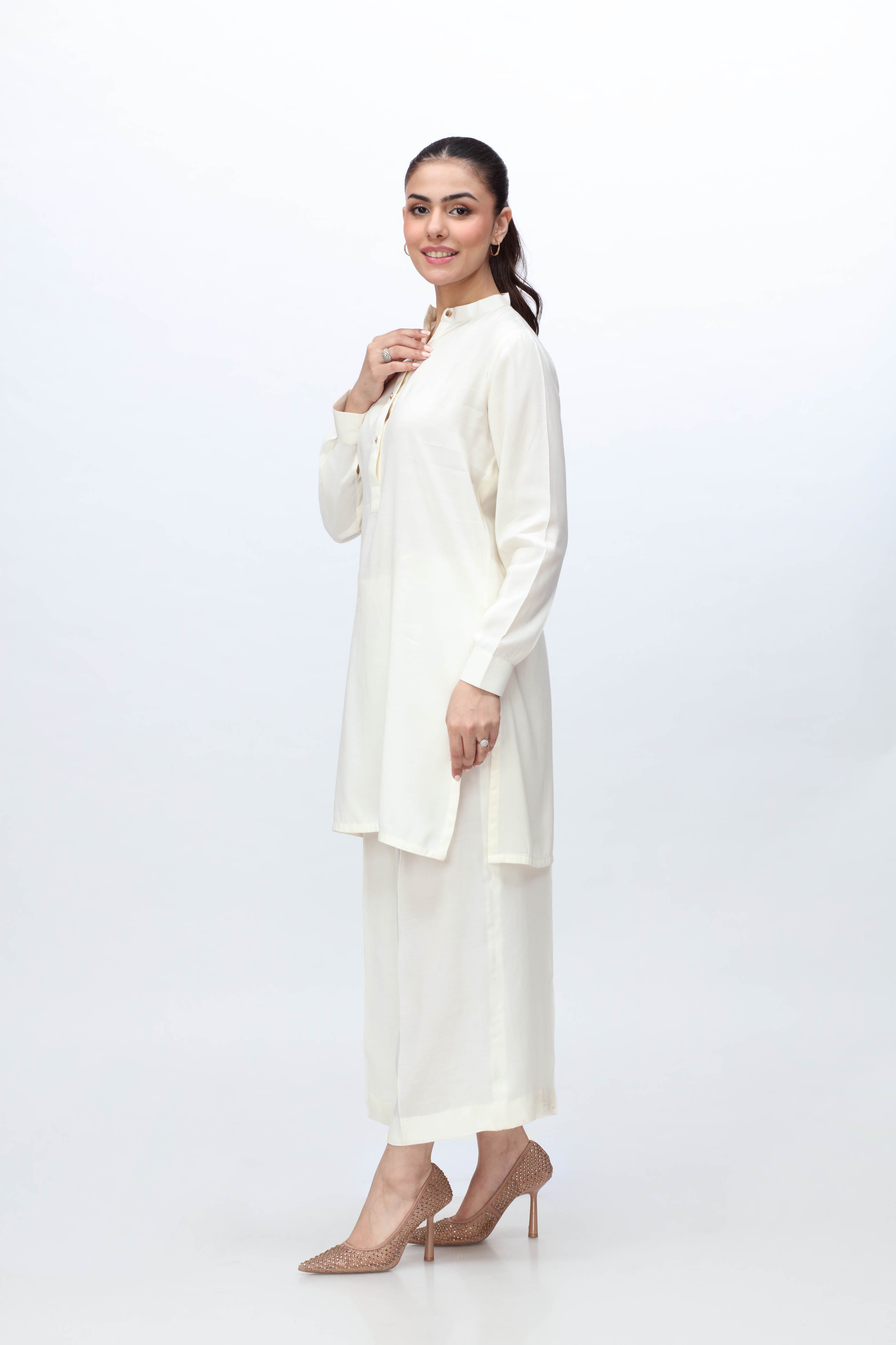 1 Piece Raw Silk Top (FR0875)