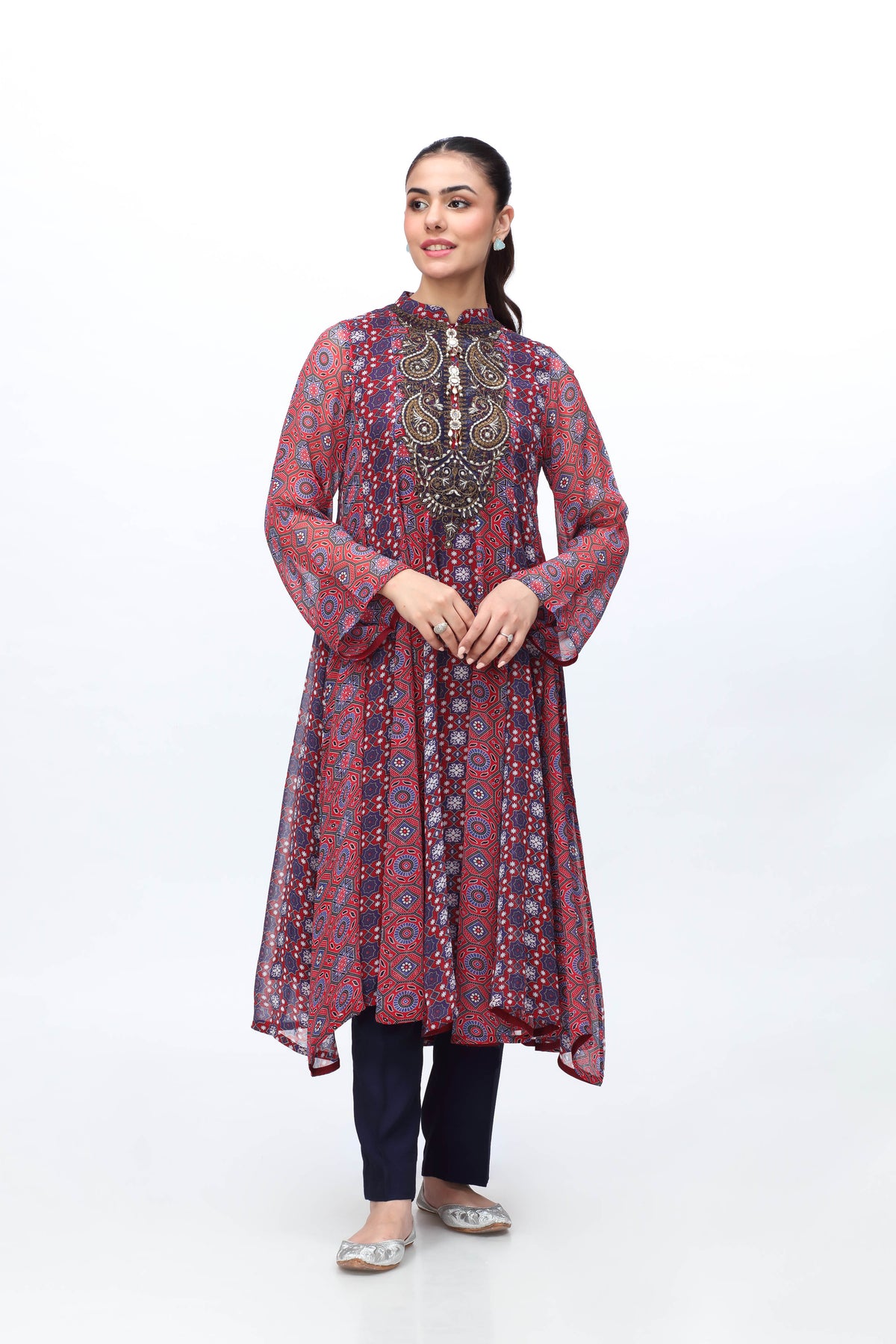 1 Piece Pak Chiffon Frock (FR0879)