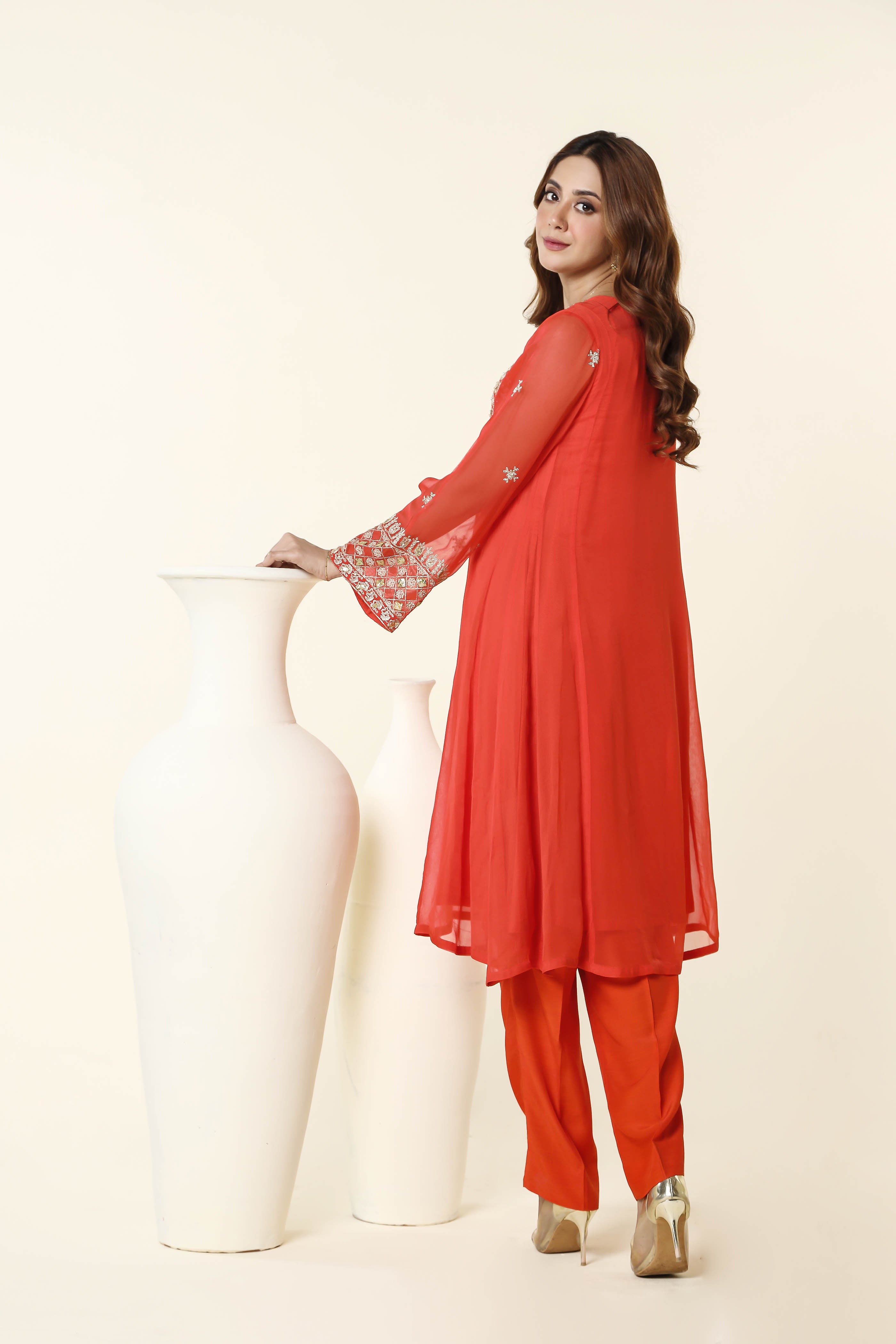 1 Piece Pak Chiffon Frock (FR0911)