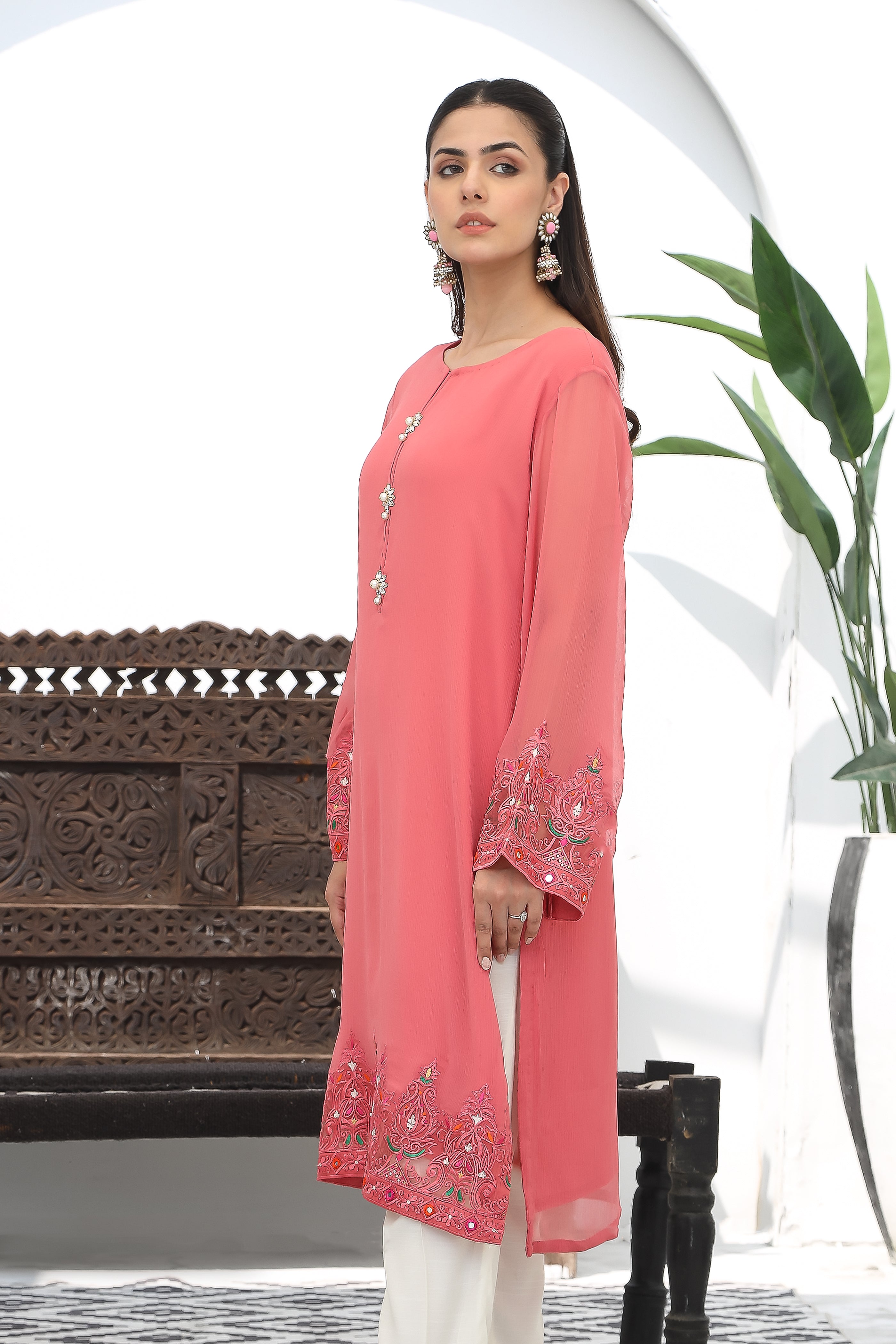 1 Piece Chiffon Top (FR0914)