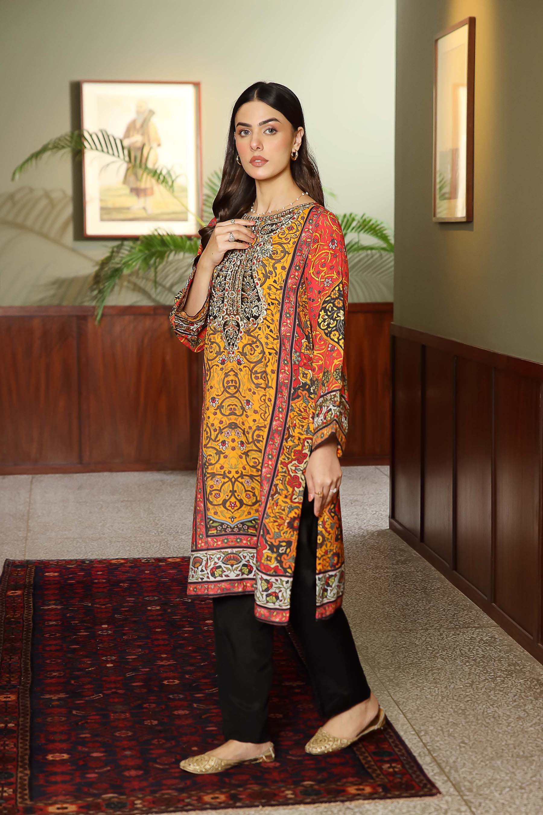 1 Piece Raw Silk Top (FR0921)