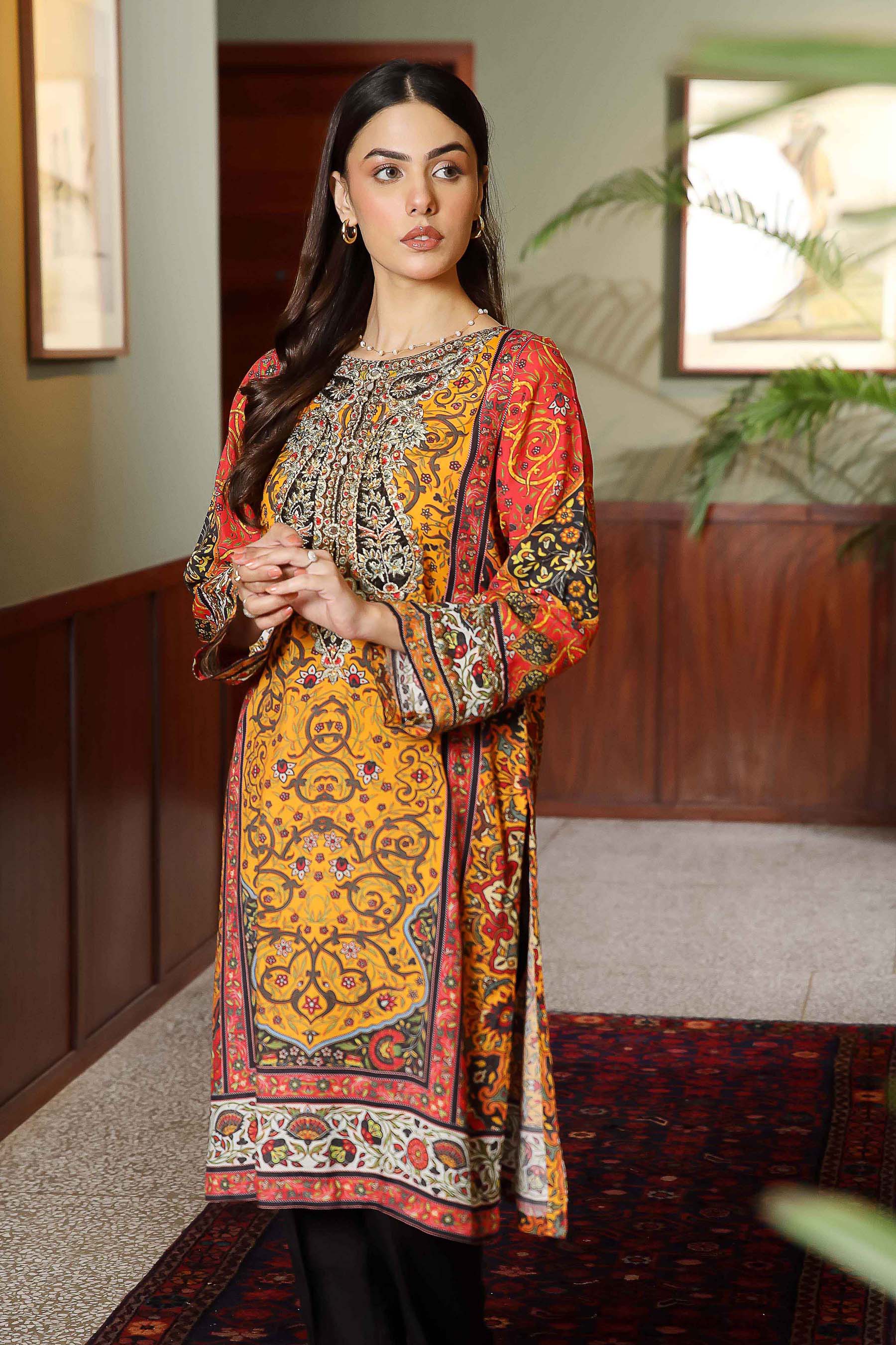 1 Piece Raw Silk Top (FR0921)